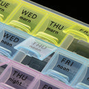 Weekly Pill Organizer(3-Times-A-Day), 7 Day Pill Box, Portable Travel Container for Vitamin Fish Oil with 21 Compartments