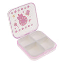 Small Pill Box Supplement Case for Pocket or Purse - 4 Compartments Travel Carry Case - Daily Vitamin Organizer Box Cute