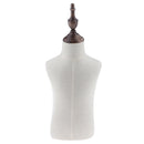 Kids Child Toddler Mannequin Body Dress Form for Apparel Scarf Window Shop Display, 2 Years Old, Linen White