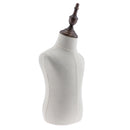 Kids Child Toddler Mannequin Body Dress Form for Apparel Scarf Window Shop Display, 2 Years Old, Linen White