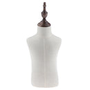 Kids Child Toddler Mannequin Body Dress Form for Apparel Scarf Window Shop Display, 2 Years Old, Linen White