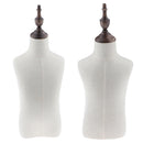 Kids Child Toddler Mannequin Body Dress Form for Apparel Scarf Window Shop Display, 2 Years Old, Linen White