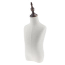 Kids Child Mannequin Body Dress Form for Apparel Scarf Window Shop Display, 4 Years Old, Linen White