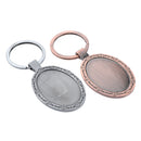 Vintage Photo Keychains Stainless Steel Key Rings Bag Charm Pendant DIY Necklace Gifts ( 2pcs?