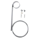 Blow Dryer & Tong Holder Rack Hair Straighteners Blower Storage Wall Mount Hanger Stand for Bathroom Salon Hairdressers Stainless Steel Chrome