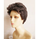 Short Fluffy Curly Hair Wig Women Natural Brown Cosplay Daily Party Costume Full Wigs