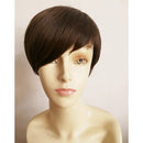 High Temperature Fiber Bob Short Wigs Straight Natural Hair Wig for Women Heat Resistant Fiber Brown