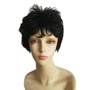 Chic Unisex Natural Fluffy Layered Wavy Wigs Fiber Curly Wigs Full Wig Black