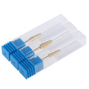 3pcs Gold Alloy Small Barrel Head Nail Drill Bit Set Nail Tips Grinding Head
