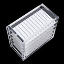 Dustproof Transparent Acrylic 5 Layers False Eyelash Extensions Display Stand Lashes Storage Glue Pallet Holder