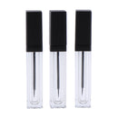 6 ml Empty Mascara Tube with Eyelash Wand, Rubber Inserts Set for Castor Oil, DIY Mascara Container with Cap (Black)