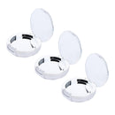 3x Single Color Empty Makeup Palette Pressed Powder Eyeshadow Blush Lip Gloss Lipstick DIY Case with Pans