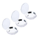 3x Single Color Empty Makeup Palette Pressed Powder Eyeshadow Blush Lip Gloss Lipstick DIY Case with Pans