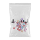 30pcs Shiny Hair Cuffs Aluminum Dreadlock Beads For DIY Hairstyle Braid Tail
