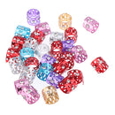 30pcs Shiny Hair Cuffs Aluminum Dreadlock Beads For DIY Hairstyle Braid Tail