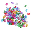 100pcs Pro Hair Cuffs Aluminum Dreadlock Beads For DIY Hairstyle Braids Tail