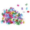 100pcs Pro Hair Cuffs Aluminum Dreadlock Beads For DIY Hairstyle Braids Tail