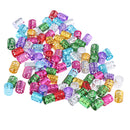 100pcs Pro Hair Cuffs Aluminum Dreadlock Beads For DIY Hairstyle Braids Tail