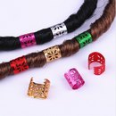 100pcs Pro Hair Cuffs Aluminum Dreadlock Beads For DIY Hairstyle Braids Tail