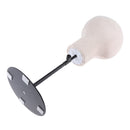 Suede Cover Mannequin Head Hat Rack Cap Wig Holder Display Stand Manikin Model Beige
