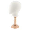 22 inch Canvas Foam Head For Hair Extension Lace Wigs Making and Hats Display Styling Mannequin Manikin Head with Detachable Stand