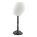 20 inch Canvas Foam Mannequin Head Wig Hat Making Glasses Display Holder With Stand