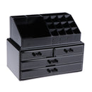 Makeup Organizer Acrylic Cosmetic Storage Drawers and Jewelry Display Box,Fits for Cosmetics, Brushes, Lipsticks and Jewelry, Moveable Compact Size