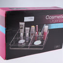 Makeup Organizer Acrylic Cosmetic Storage Display Stand,Fits for Cosmetics, Brushes, Lipsticks and Makeup Palette, Compact Size