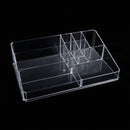 Makeup Organizer Acrylic Cosmetic Storage Display Stand,Fits for Cosmetics, Brushes, Lipsticks and Makeup Palette, Compact Size