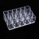 16 Spaces Clear Acrylic Lipstick Organizer Display Stand Cosmetic Makeup Case for Lip Gloss & Brushes