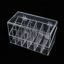 18 Slots Acrylic Lipsticks Lip Gloss Bottles Holder Storage Organizer Display Stand W/ Dustproof Cover