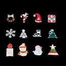 Nail Art 3D Alloy Accessories Decals 12Pcs Mixed Christmas DIY Ornament Decor Stickers