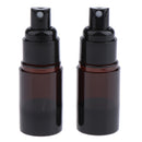 2Pcs 15ml Sterile Airless Pump Spray Bottles Refillable Cosmetic Containers