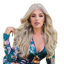 24 Inch Synthetic Curly Wig Heat Resistant Full Wigs Long Wavy Hair for Women Cosplay Daily Party,Loose Wave Fluffy Hairstyle