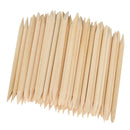 100Pcs Orange Wood Cuticle Pusher Remover Disposable Manicure and Pedicure Tool for Fingernails and Toenails