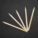 100Pcs Orange Wood Cuticle Pusher Remover Disposable Manicure and Pedicure Tool for Fingernails and Toenails