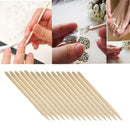 100Pcs Orange Wood Cuticle Pusher Remover Disposable Manicure and Pedicure Tool for Fingernails and Toenails
