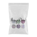 6x 3D Triangle Colorful Sequins Metallic Luster Bright Nail Stickers