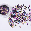 6 Pot/Set Mermaid Nail Glitter Sequins 3D Colorful Rhombus Paillette Manicure Nail Flakies Decoration