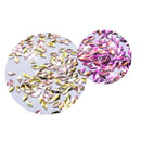 6 Pot/Set Mermaid Nail Glitter Sequins 3D Colorful Rhombus Paillette Manicure Nail Flakies Decoration