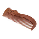 Wooden Comb, Close Tooth Wood Handmade Natural Peach Wood Anti Static Comb with Handle for Detangling Smooth Hair