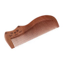 Wooden Comb, Close Tooth Wood Handmade Natural Peach Wood Anti Static Comb with Handle for Detangling Smooth Hair