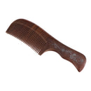 Hair Comb Wooden Fine Teethed Tooth Comb for Curly Straight Hair Detangling Sandalwood Comb