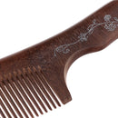Hair Comb Wooden Fine Teethed Tooth Comb for Curly Straight Hair Detangling Sandalwood Comb