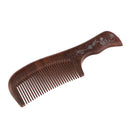 Hair Comb Wooden Fine Teethed Tooth Comb for Curly Straight Hair Detangling Sandalwood Comb
