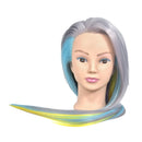 DIY Long Hair Mannequin Head Hair Train Practice Styling Doll Head Model