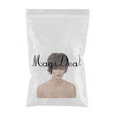 Short Brown Women Lady Wigs Daily Party Layered Curly Deep Wavy Cosplay Hairpiece with Net Cap