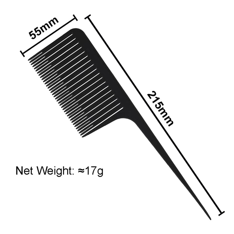 3x Weaving Highlighting Foiling Hair Comb, Rat Tail Comb, Pintail Comb Dyeing,