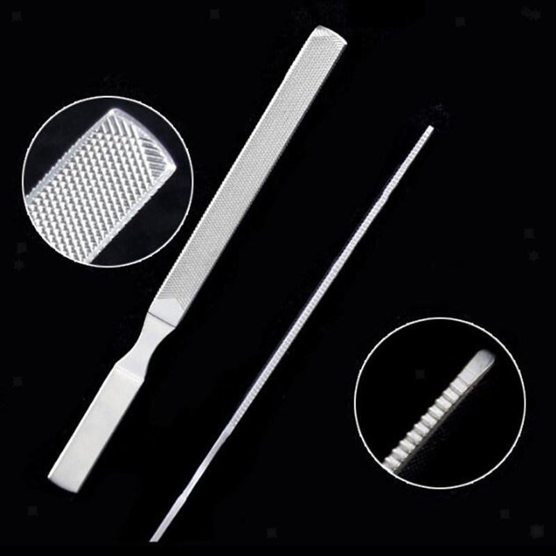 Professional Nail File Pointed for Fingernail and Toenail Care 4 Sides Nail Art
