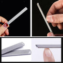 2x Double-sided Buffer Stainless Steel Nail File For